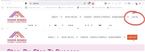 SWLT menu on computer screens